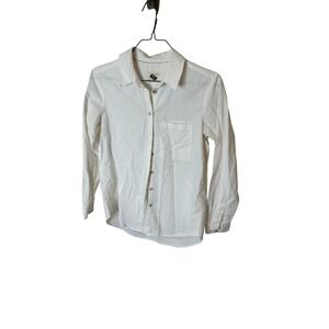 Anthropologie Pilcro and the Letterpress White Seersucker Button Down Small